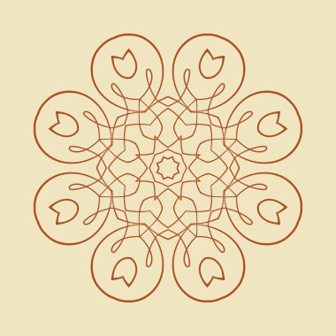 yuvarlak süsleme desen