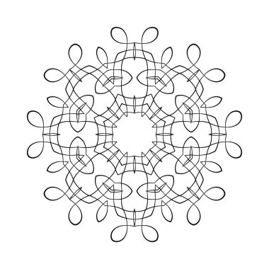 yuvarlak süsleme desen