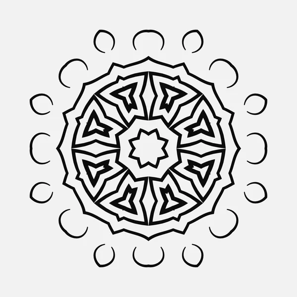 Ronde ornament patroon — Stockvector