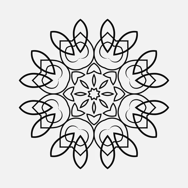 Ronde ornament patroon — Stockvector