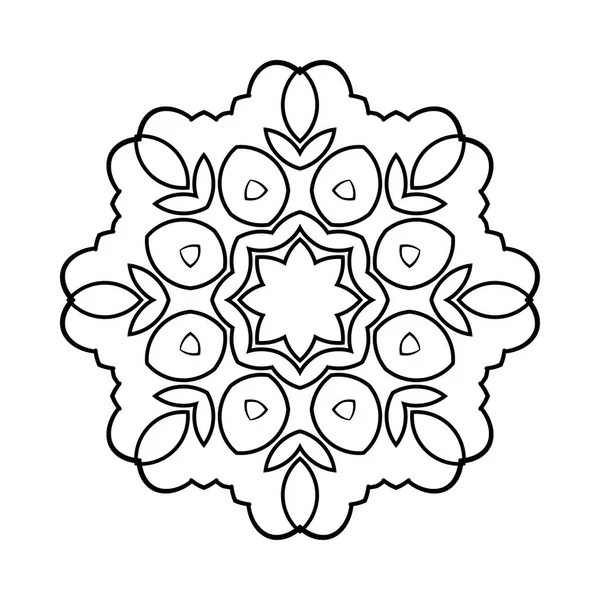 Ronde ornament patroon — Stockvector