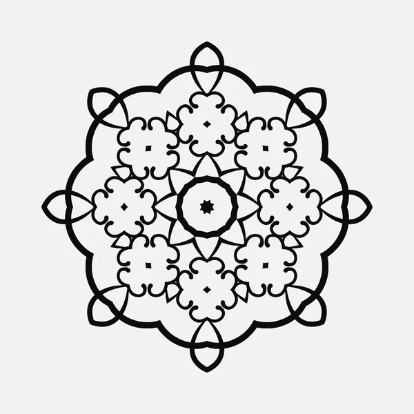 Ronde ornament patroon — Stockvector