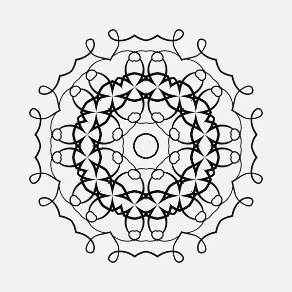 Ronde ornament patroon — Stockvector