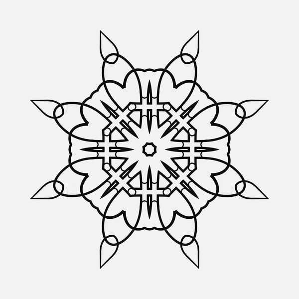 Ronde ornament patroon — Stockvector