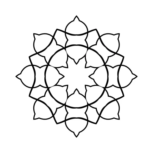 Modèle d'ornement rond — Image vectorielle