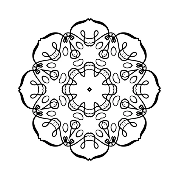 Ronde ornament patroon — Stockvector