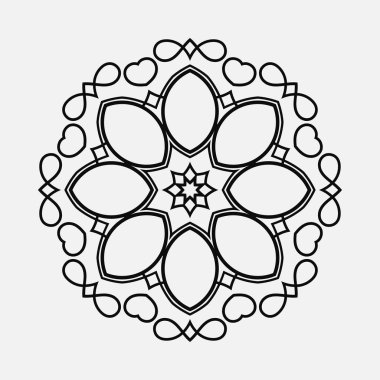 yuvarlak süsleme desen