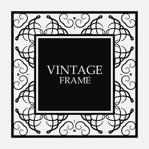 Cadre bordure vintage — Image vectorielle