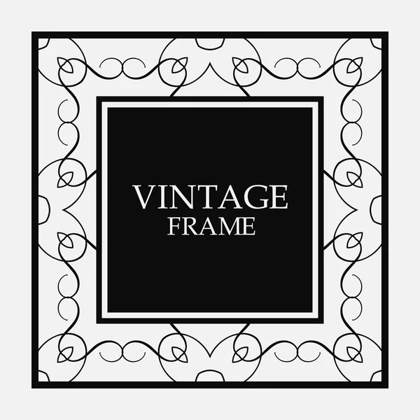 Cadre bordure vintage — Image vectorielle