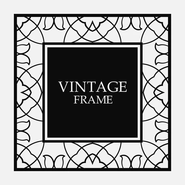 Cadre bordure vintage — Image vectorielle