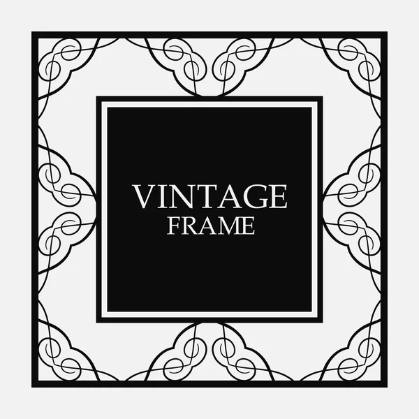 Cadre bordure vintage — Image vectorielle