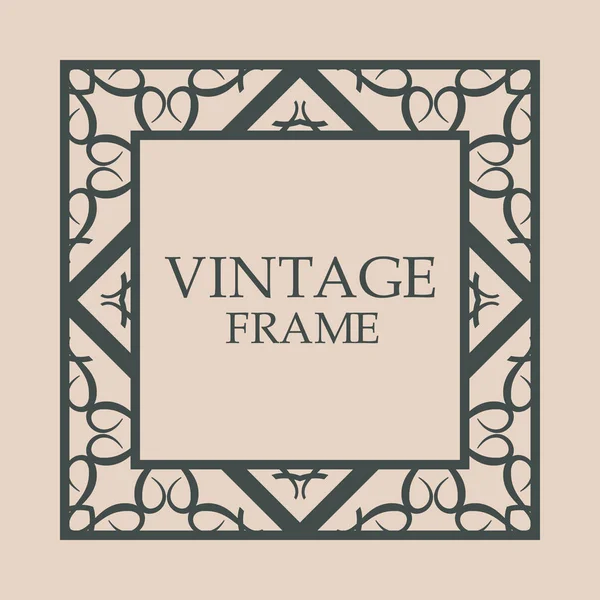 Retro ornamental frame — Stock Vector