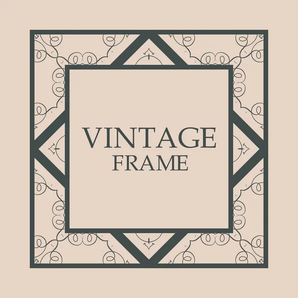 Retro ornamental frame — Stock Vector