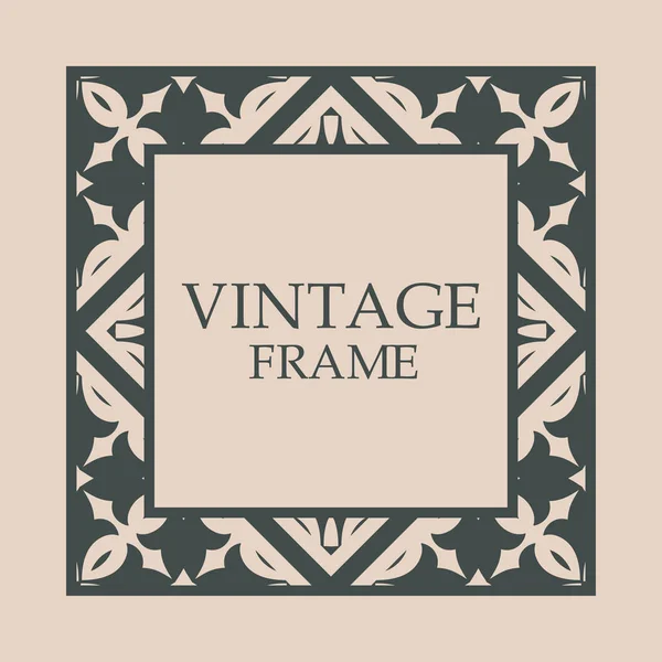 Retro ornamental frame — Stock Vector