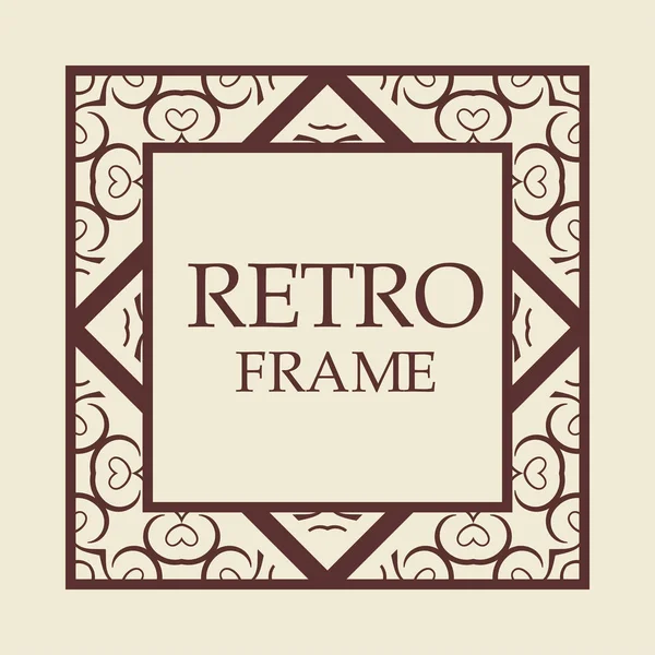 Ретро-декоративная рамка — стоковый вектор