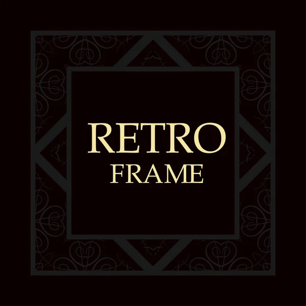 Retro ramki ozdobne — Wektor stockowy