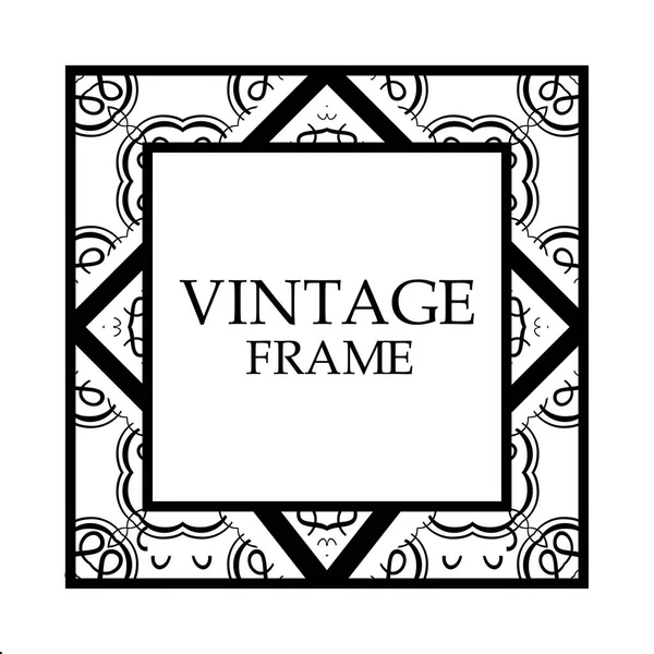 Retro ornamental frame — Stock Vector