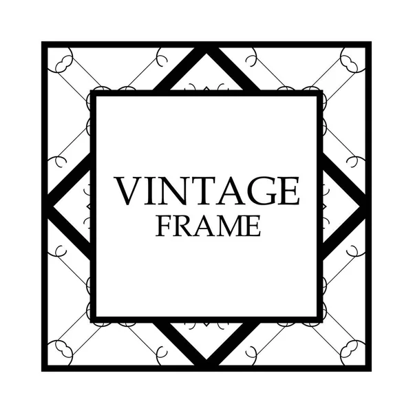 Quadro ornamental retro —  Vetores de Stock