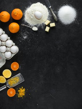 Narenciye kek için malzemeler
