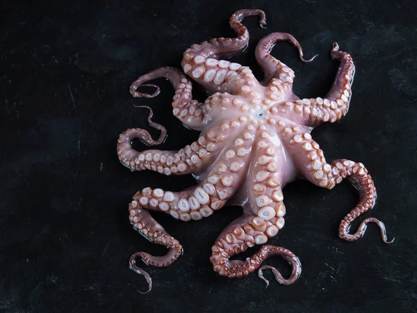 Siyah taş ham ahtapot