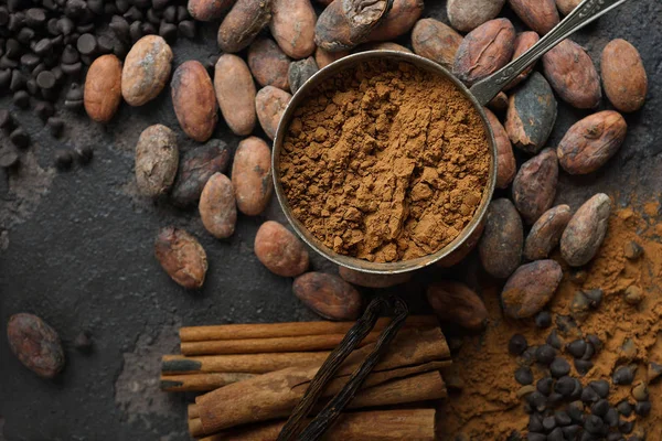 Cocoa dan campuran Nut — Stok Foto