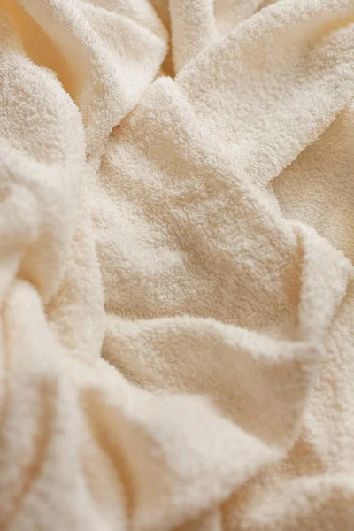 Textuur Van Een Zachte Handdoek Bovenaanzicht — Stockfoto