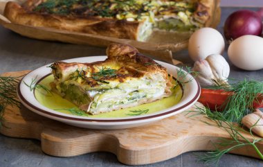 Kabak pasta dereotu ve ekşi krema ile harika ev yapımı