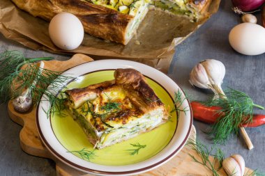 Kabak pasta dereotu ve ekşi krema ile harika ev yapımı