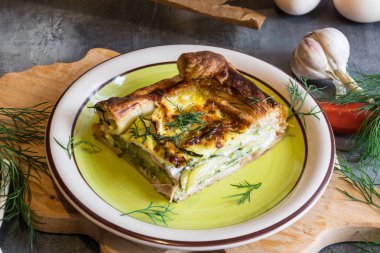 Kabak pasta dereotu ve ekşi krema ile harika ev yapımı