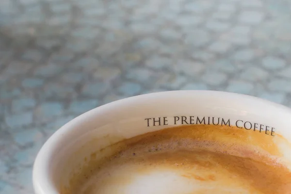 Bir Fincan Espresso Güzel Kokulu Içki Enerji Yüklenmesi Canlandırıcı Bir — Stok fotoğraf