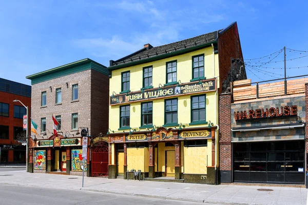 Ottawa Canadá Abril 2020 Restaurante Bares Populares Geralmente Movimentada Clarence — Fotografia de Stock