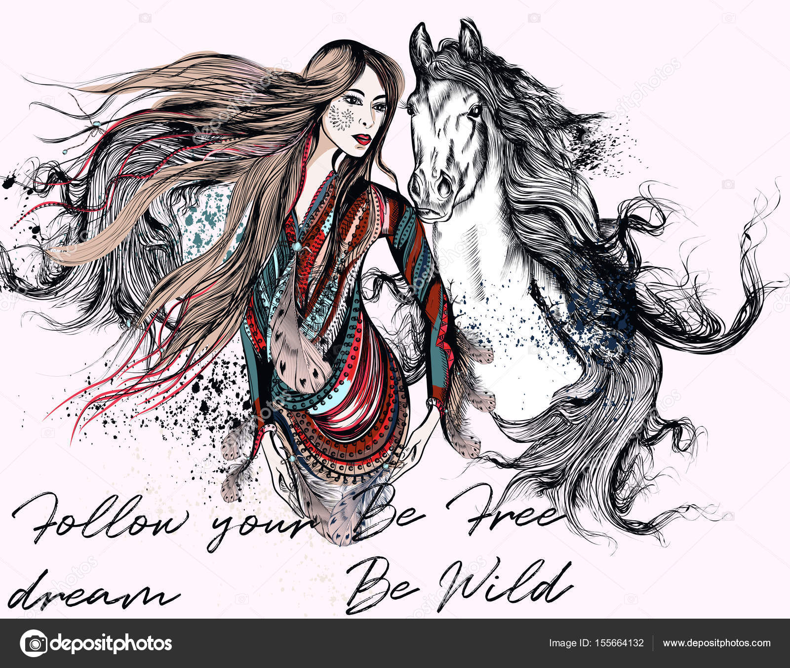 Bohemian Girl Drawing