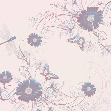 çiçek süsleme ile zarif açık düğün arka plan