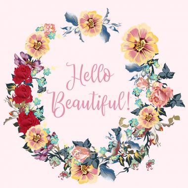 İmza Merhaba güzel güzel çerçeve çiçek tasarım