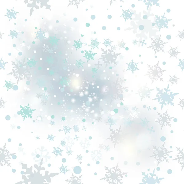 Hermoso fondo de vector de luz con copos de nieve para el diseño — Archivo Imágenes Vectoriales
