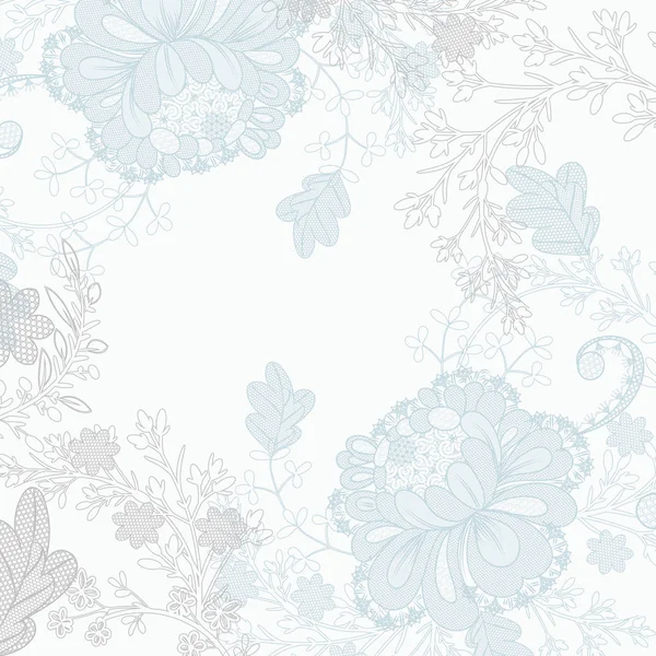 Fondo de encaje de boda vector floral para el diseño — Vector de stock