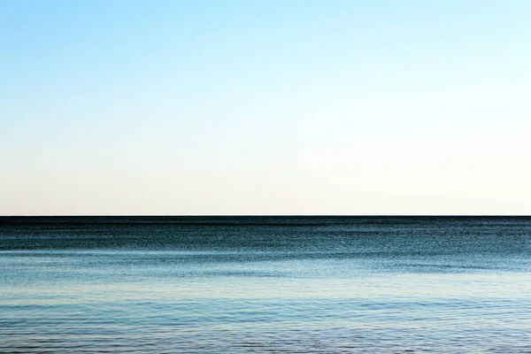 Чистий Красивий Морський Пейзаж Океанський Горизонт Морський Фон — стокове фото