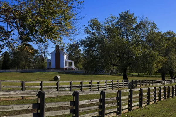 Den Isbell House Byggdes 1850 Appomattox Court House National Historic — Stockfoto