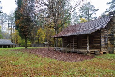 Kabin eve yaşayan Tarih çiftlikte Kings Mountain State Park içinde oturum