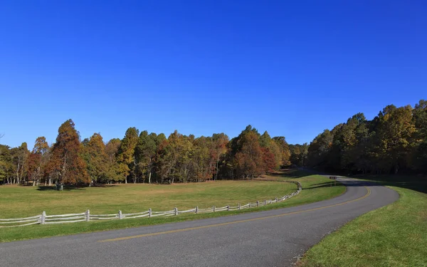 Strada Blue Ridge Parkway Virginia — Foto Stock