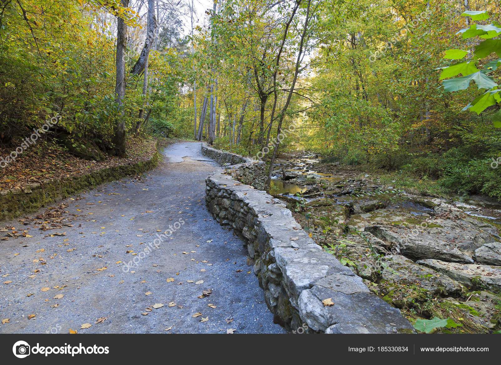 Cedar Creek Trail Natural Bridge Fall Stock Photo by ©JillLang 185330834