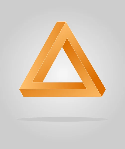 Triângulo de ilusão óptica — Fotografia de Stock