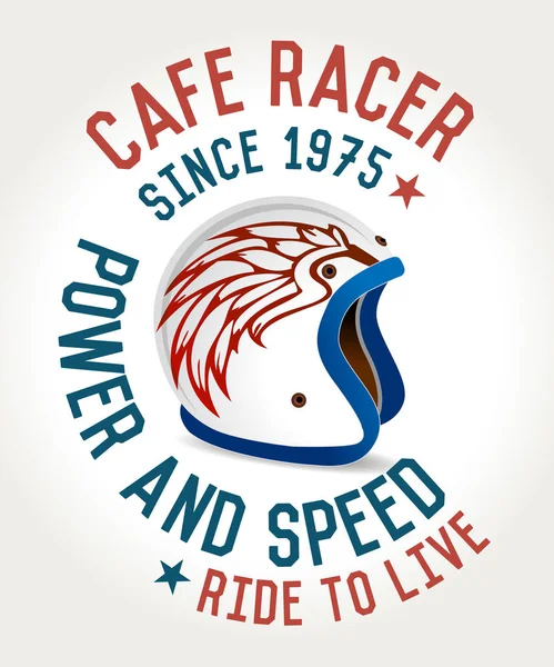 Cafe racer helm — Stockfoto