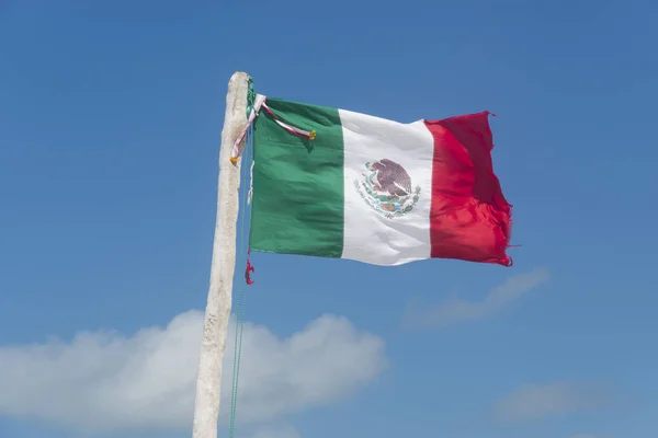 Plage drapeau mexicain — Photo