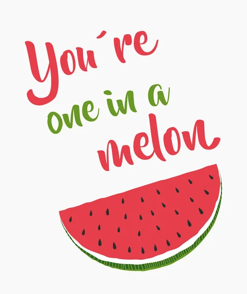 Satu dalam satu melon — Stok Foto