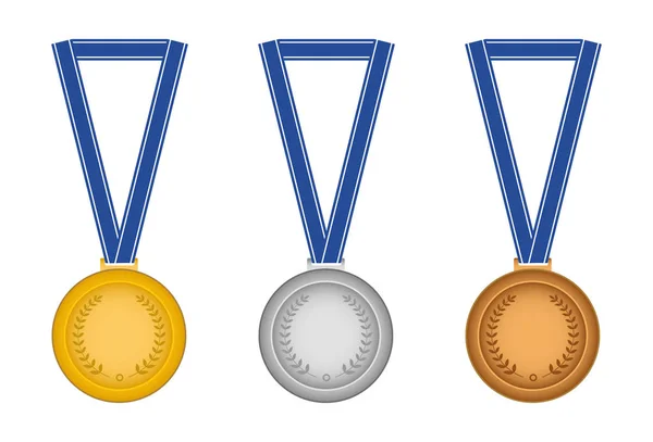 Set medailles — Stockfoto