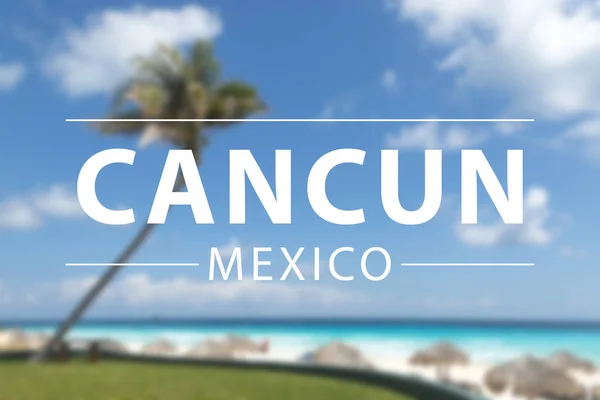 Praia de Cancún no México — Fotografia de Stock