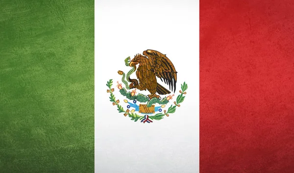 Mexico bandeira textura — Fotografia de Stock