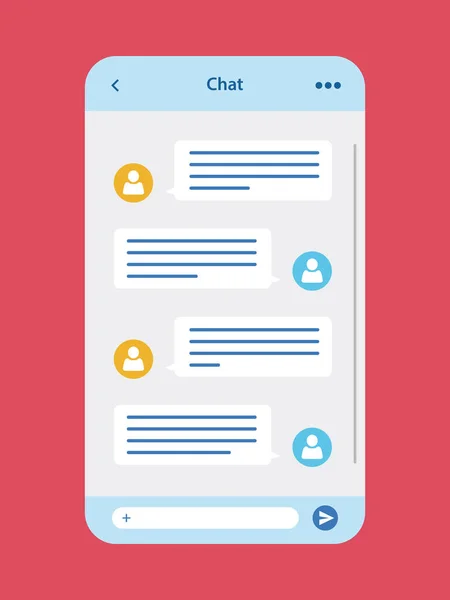 App chat di messaggi — Foto Stock