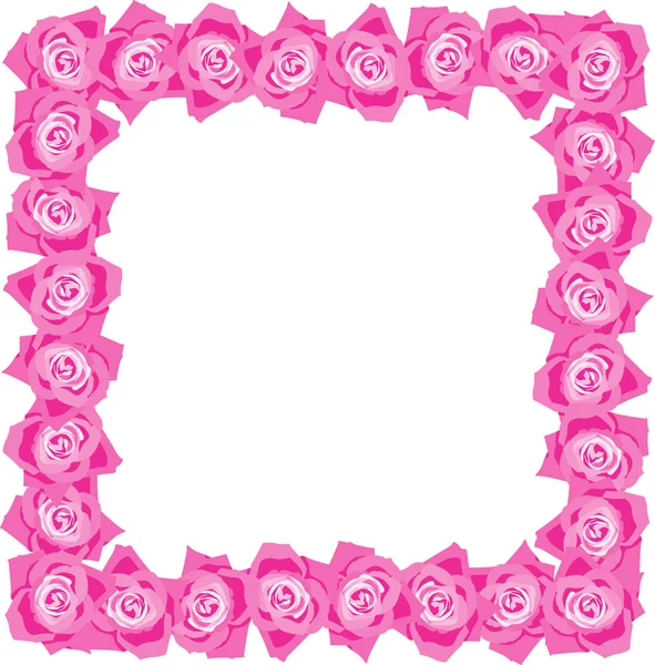 Cadre de bordure rose — Image vectorielle